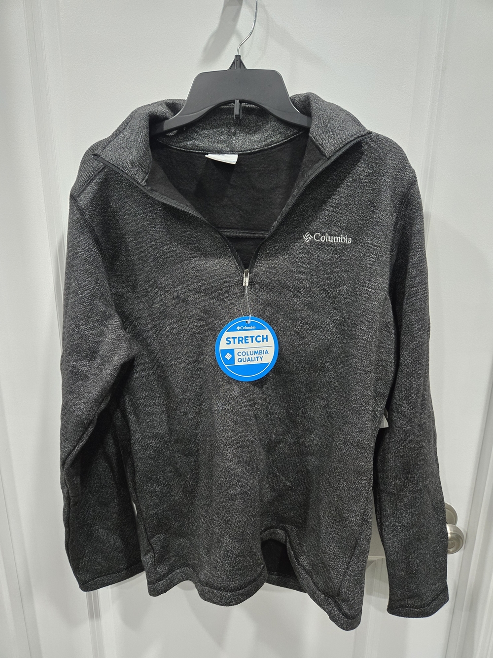 Columbia Kids' Charcoal Gray Stretch Half-Zip Fleece Jacket